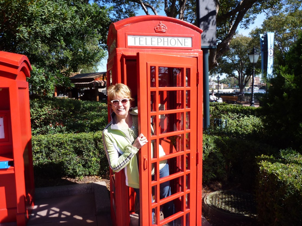 Nope, I had my cellphone to call our boys, just wanted to be in the "tele" booth in the United Kingdom!
